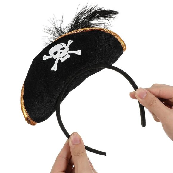 Pirate Skull Headband Halloween Costume Accessory Unisex Cosplay Party main image 4